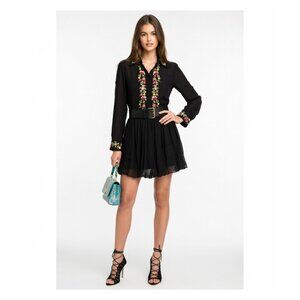 Embroidered mini dress by Asos new